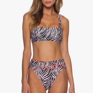 BECCA by Rebecca Virtue’s Olivia Animal Print Square Neck Bikini Top & Bottom